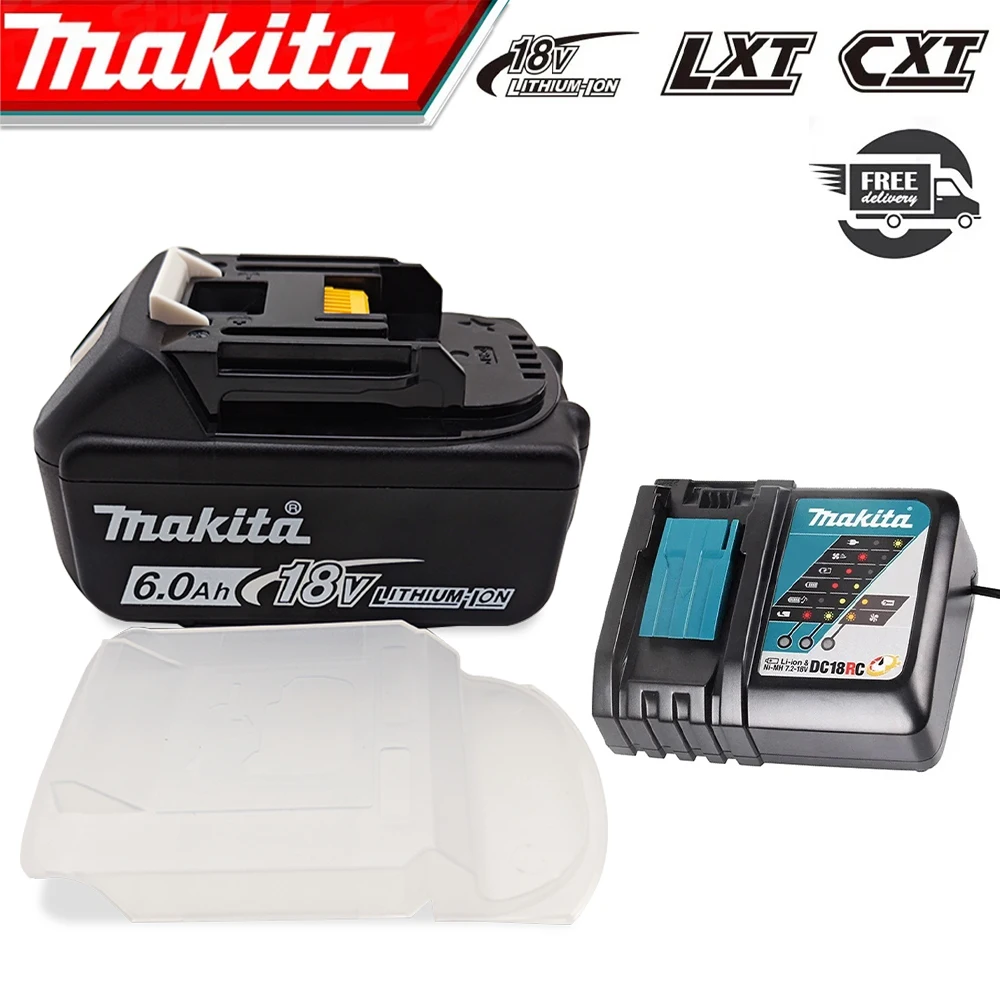 

Original Makita 18V 6Ah Rechargeable Power Tools Battery 18V with LED LXT BL1860B BL1860 BL1850 Li-ion Replacement Battery