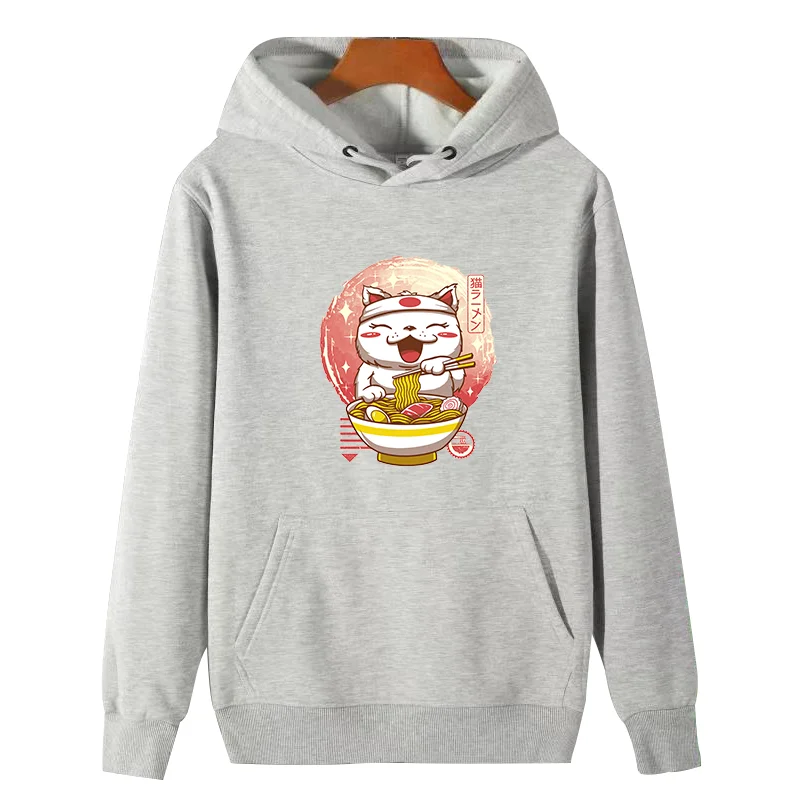 Kawaii Shiba Inu Hond Japanse Sushi Grafische Dikke Trui Hoodie Capuchon Sweatshirts Katoen Winter Fleece Hoodie Man Sweatshirts