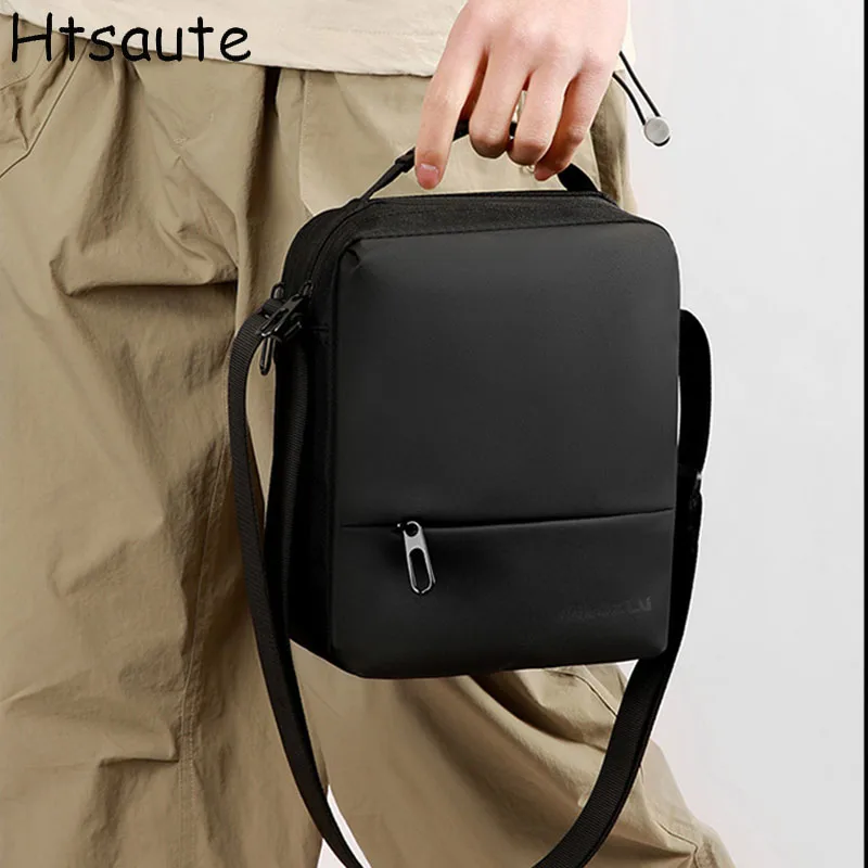 

Classic Men Crossbody Bag Phone Side Bags Casual Waterproof Shoulder Crossbody Bag Business Small Messenger Sling Bags homme