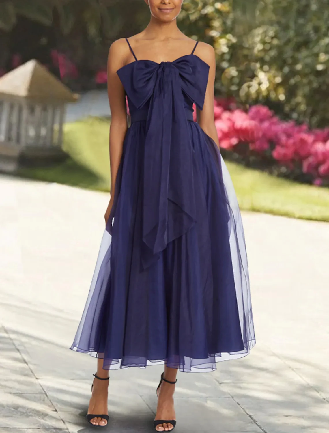 2023 Elegante A-lijn Prom Dresses Tulle Floor Lengte Mouwloze Spaghetti Strap Pleats Kristallen Formele Bruiloft Bruid Jurken