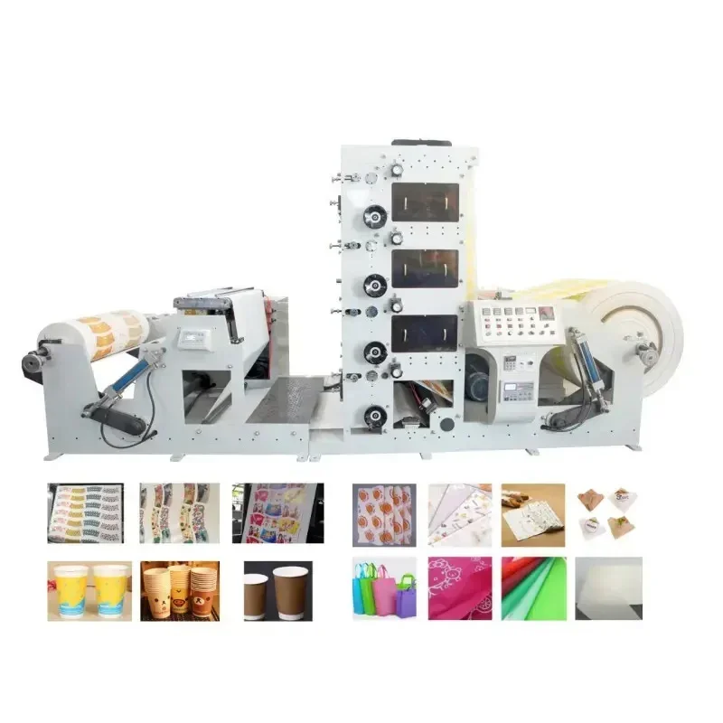 High Quality Automatic Reel To Reel Paper Printing Machine on Paper Cups Bag Logo Printing Machine