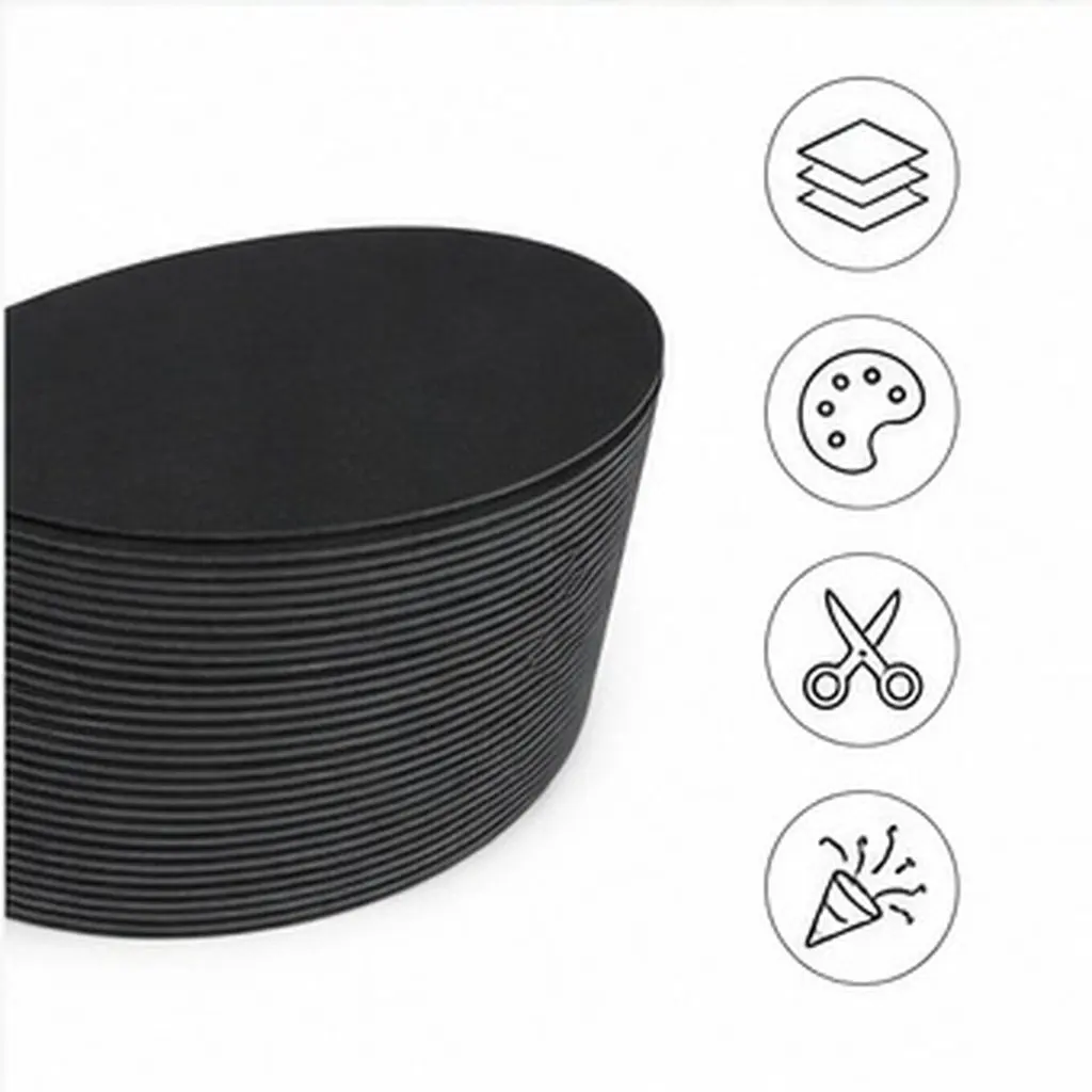 20Pcs Round Kraft Cardboard Premium Paper DIY Crafts Wedding Birthday Christmas Sketch Art Painting Paper Round Kraft Cardboard