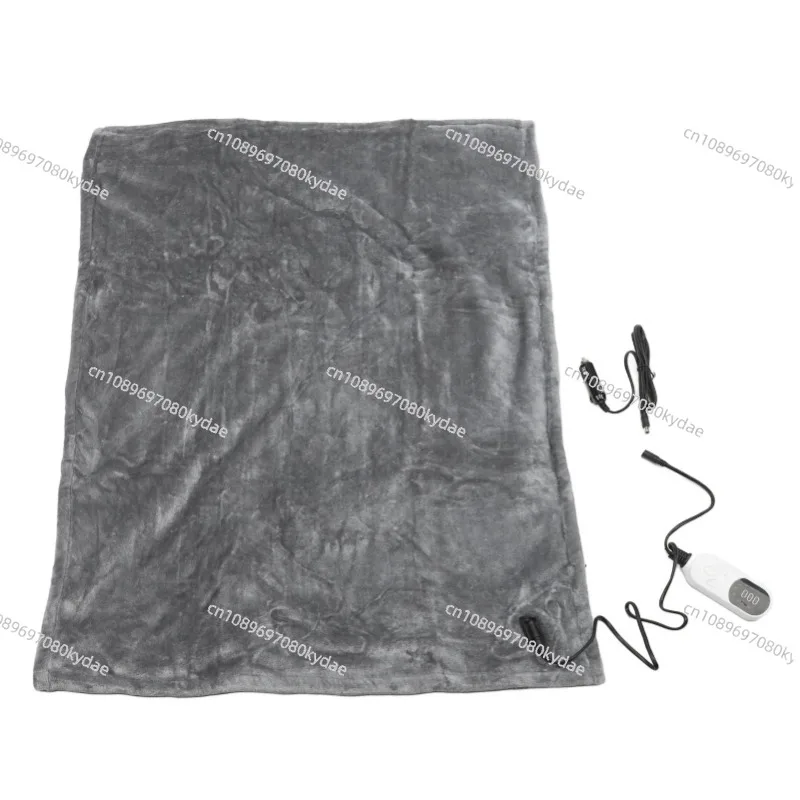 

Car Heating Blanket 12V 48W Soft Warm Fla-nnel Fast Heating Breathable Car Electric Blanket for Camping 100x75cm