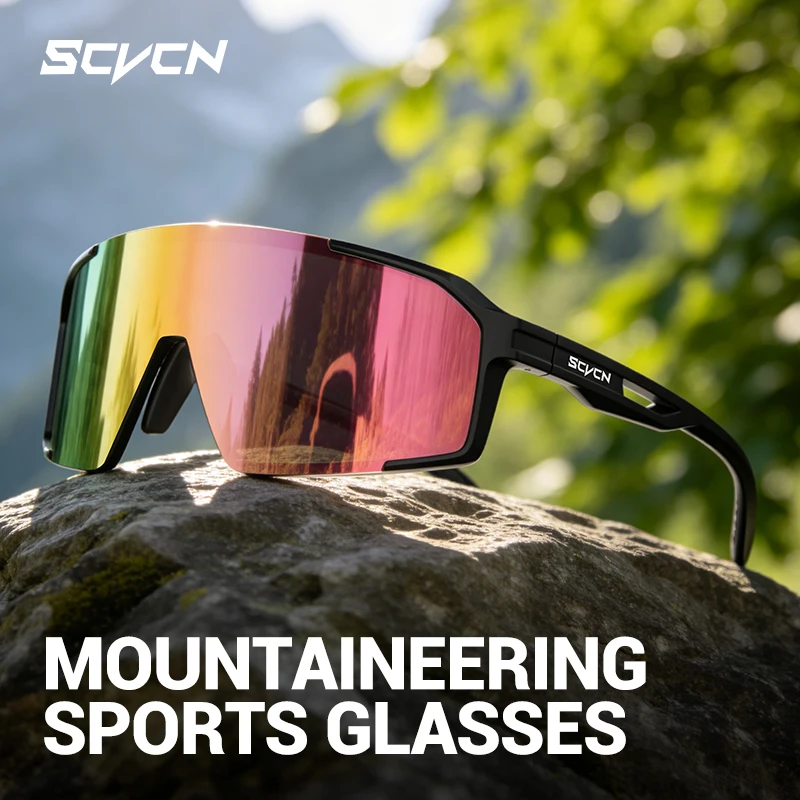 SCVCN Outdoor Sport Pickleball Sunglasses Driving Cycling Glasses Men Women Motorcycle Speed UV400 Eyeglasses Fishing Glasses