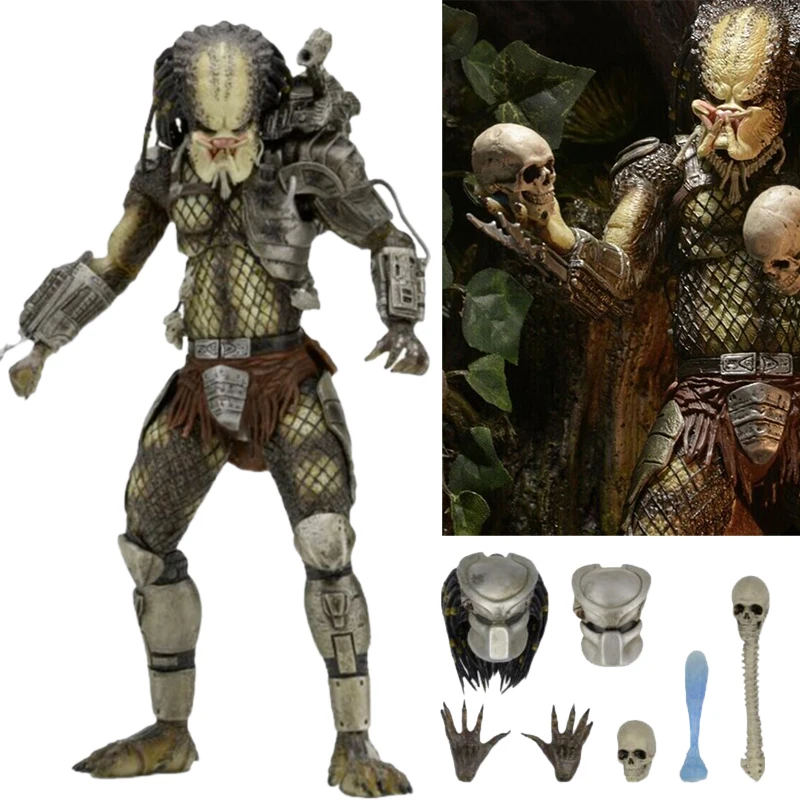 NECA Predator Ultimate Jungle Hunter Collectible Model Toy PVC NECA Ultimate Series PVC Action Figure for Fans Lover Gifts