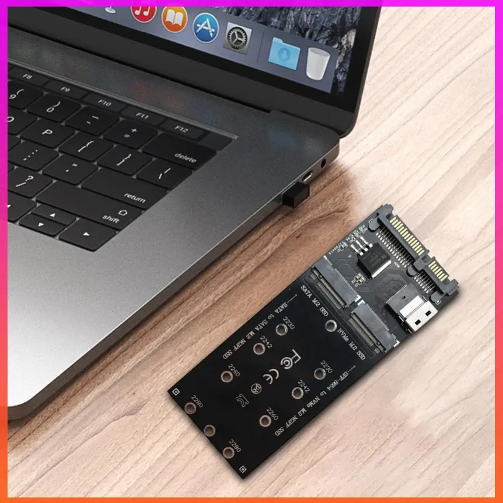 محول M.2 إلى SATA SFF-8654 إلى M2 NVME SSD محول 22Pin SATA إلى M2 بطاقة توسيع مناسبة للكمبيوتر المكتبي اللوحة الرئيسية #6
