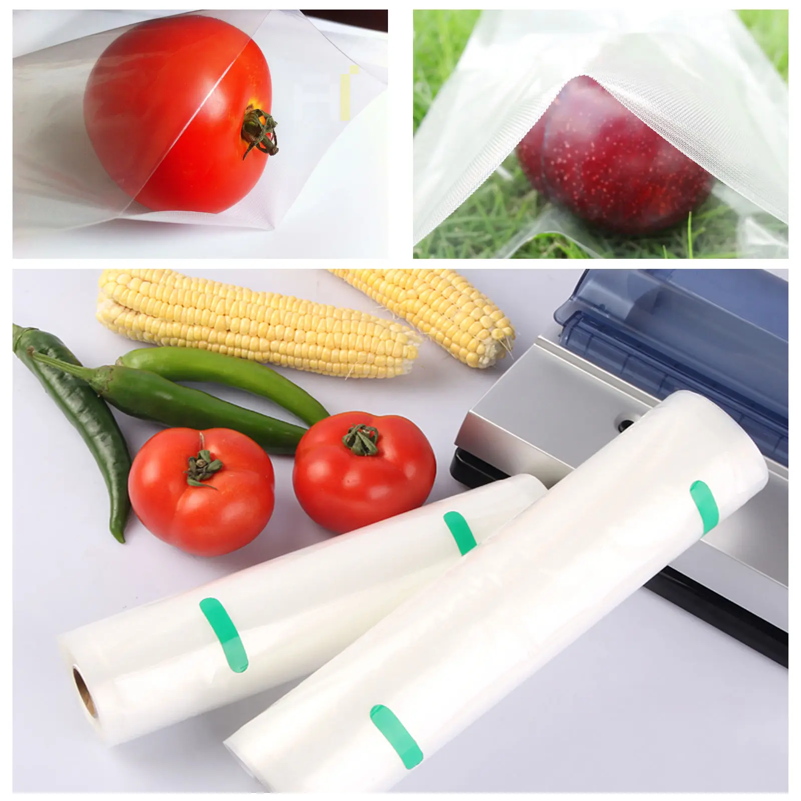 

500cm Bags Heavy Duty Vacuum Sealer Bag Embossed Storage Compatible Vacuum Storage Bag Channel Machine