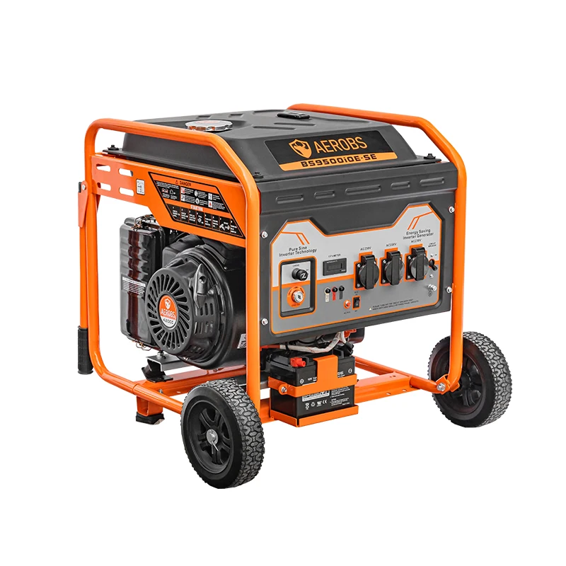 Portable 4-Stroke Petrol Generator with 5kw 6kw 7.5kw 7kw 8kw 10kw 5kva 6kva 7kva 7.5kva 8kva 10kva Displacement 420cc Engine