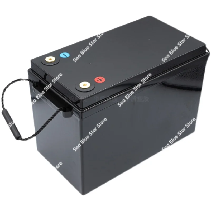 New 12V180AH lithium battery plastic waterproof shell can hold 18650 26650 32650 cells