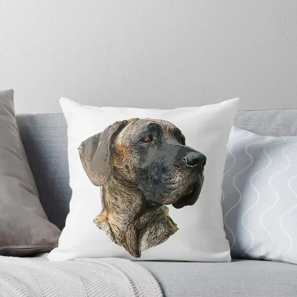 

Great Dane Brindle Throw Pillow Luxury Pillow Case Decorative Sofa Cushions pillow