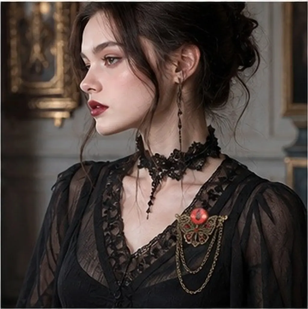 Women Hair Clip Evil Eye Design Gothic Style Brooch Pin Lightweight Non Fade Hair Accessory for Adults Clothes Lapel Hat