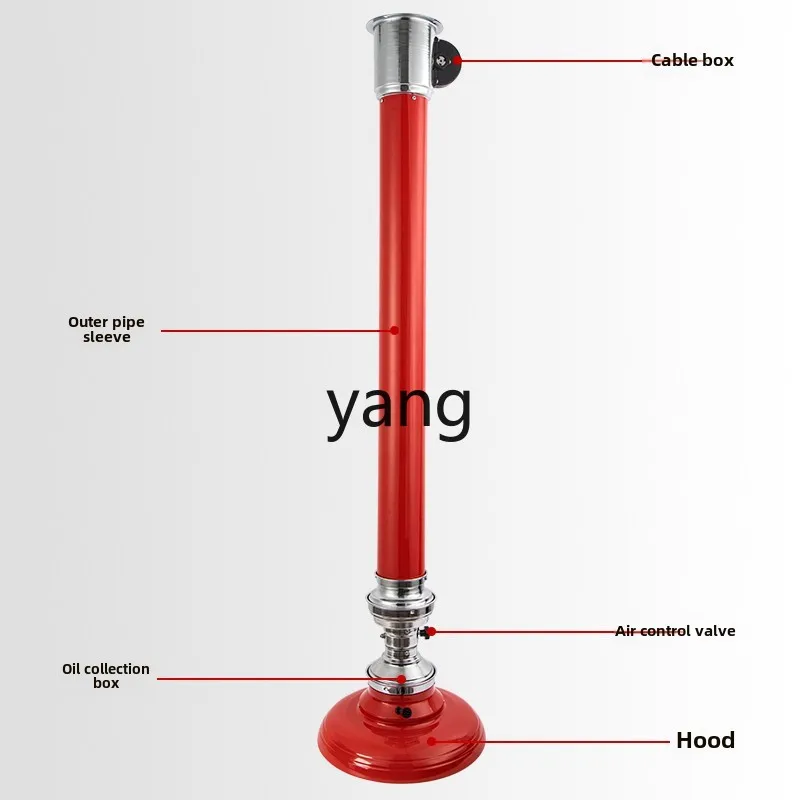 CX ร้านบาร์บีคิวควันอุปกรณ์ไอเสียหลอดยืดไสลด์แข็งอุปกรณ์ไอเสียเชิงพาณิชย์