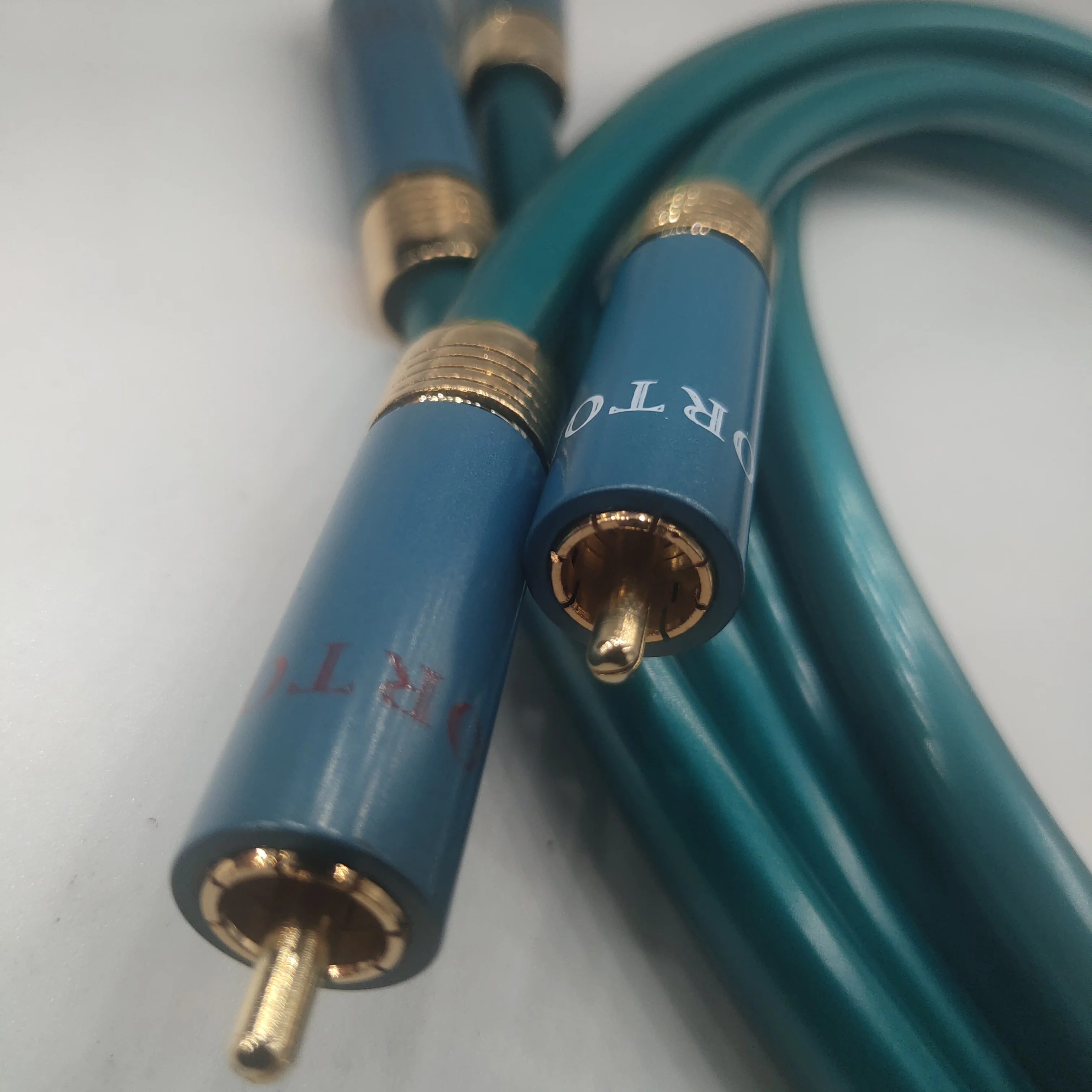 

Denmark Ortofon 8N HiFi single crystal copper signal cable Hi-end CD Amplifier Interconnect 2RCA to 2RCA male Audio Cable