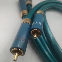 Dania Ortofon 8N HiFi pojedynczy miedziane z kryształami kabel sygnałowy Hi-end wzmacniacz CD Interconnect 2RCA do 2RCA męski kabel Audio