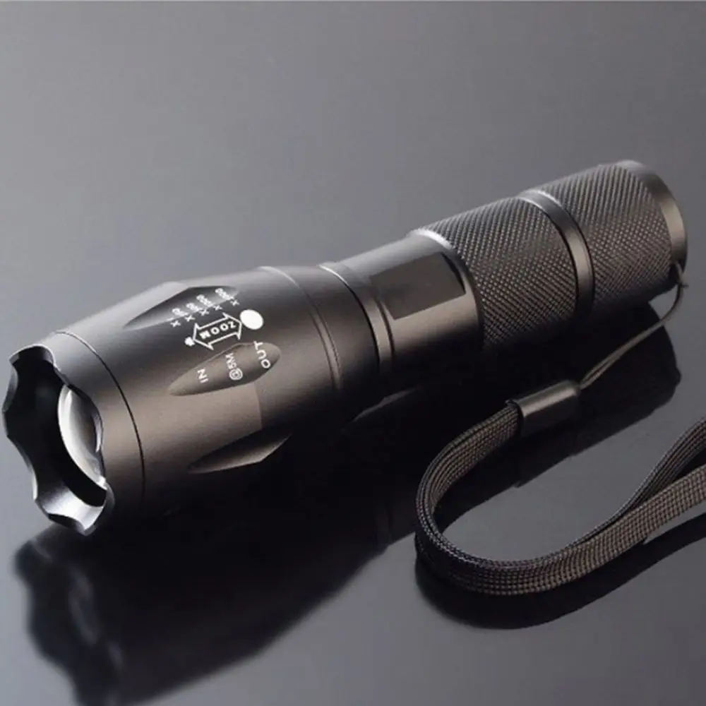 E17 LED Zoom Flashlight Waterproof Torch 3800Lm 5 Mode Bright 500 Lumen LED Practical