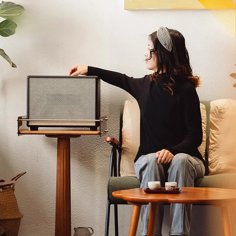 

Speaker rack, special cherry wood bracket for audio, solid wood floor rack