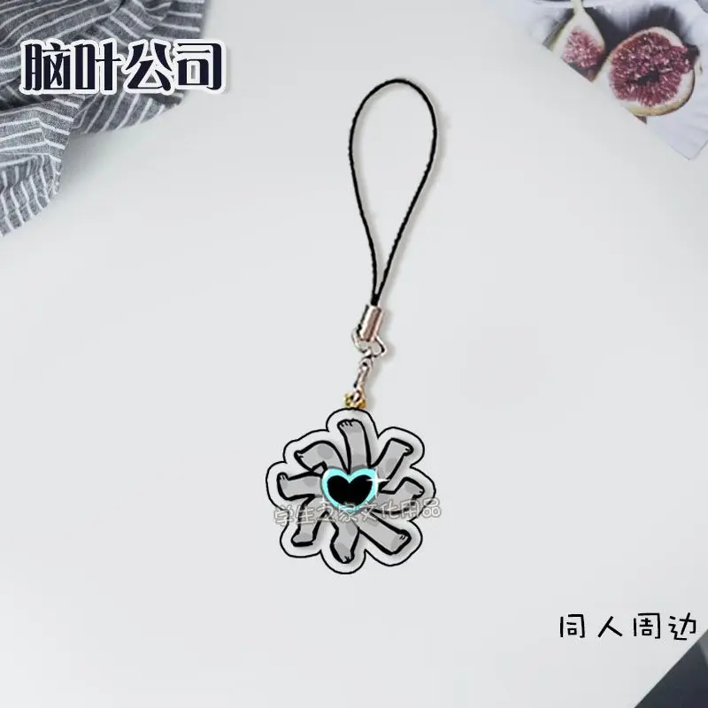 Lobotomy Corporation Anime KeyChain Library of Ruina Men Key Chain for Women Fashion Game Figure Acrylic Keyring Pendant Gifts