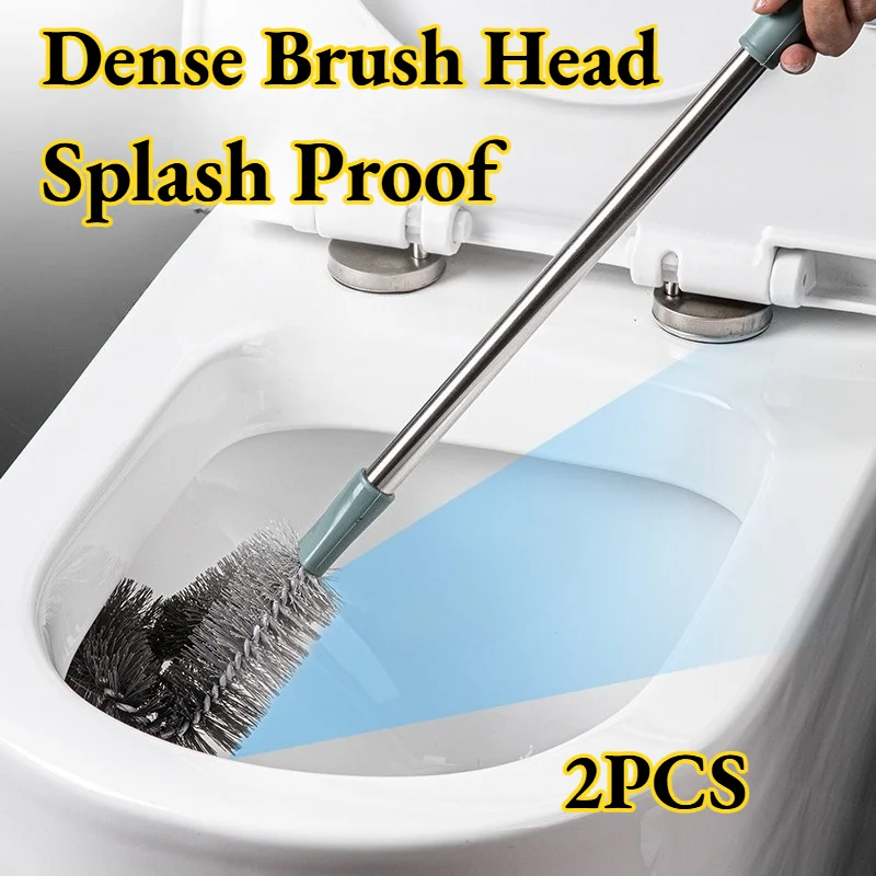 

Toilet Brush Side Long Handle Clean Splash-proof Non-Dirty Hands Bathroom Cleaning Convenience Durable Not Easy To Deform