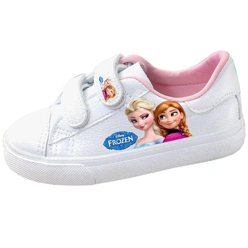 Disney Children\'s Canvas Shoes frozen elsa Low top Girls sport  Shoes PU Autumn Breathable Non slip Casual Shoes