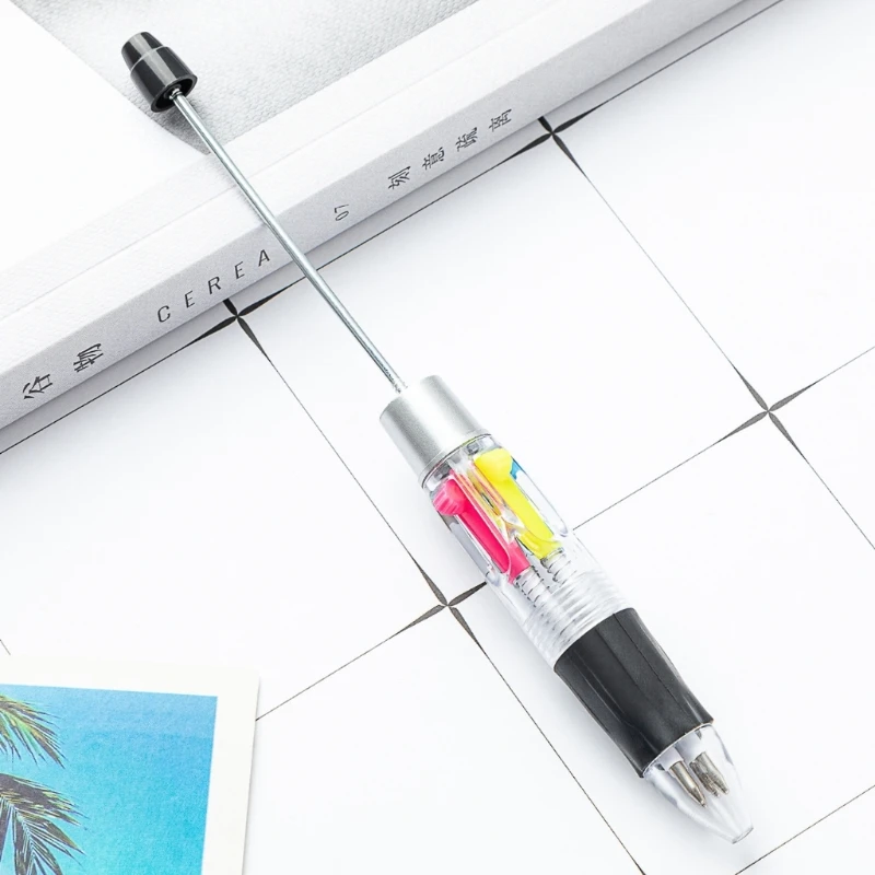 Stylo à bille rétractable 4 couleurs en 1, 10 pièces, stylo à bille multicolore pour remplissage bas noël