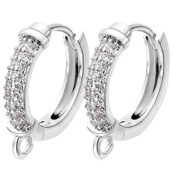 Juya DIY Women Antiallergic Earrings Making Accessories Handmade Basic Fixtures Earwire Fasteners Earring Hooks Clasps Supplies