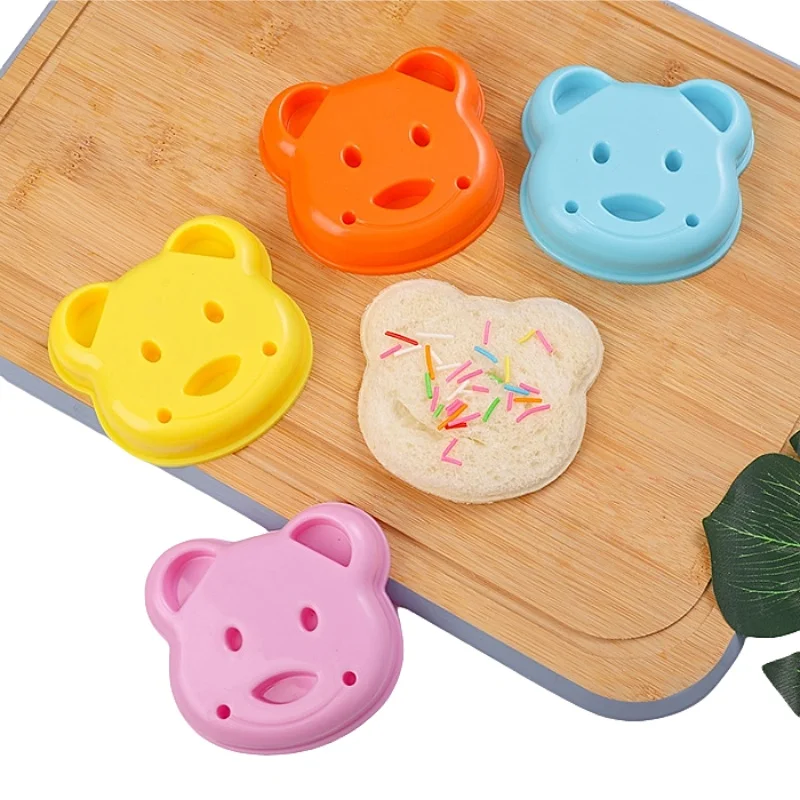 Teddy Bear Sandwich Mold Toast Bread Making Cutter Mould Cute Baking Pastry Tools Children Interesting Food Kitchen Accessories