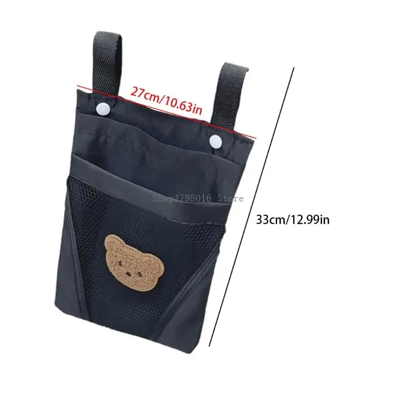 Cartoon Bike Hanging Bag Detachable Storage Bag Large Capacity 600D Oxford Fabric Easy Use For Tricycles Strollers