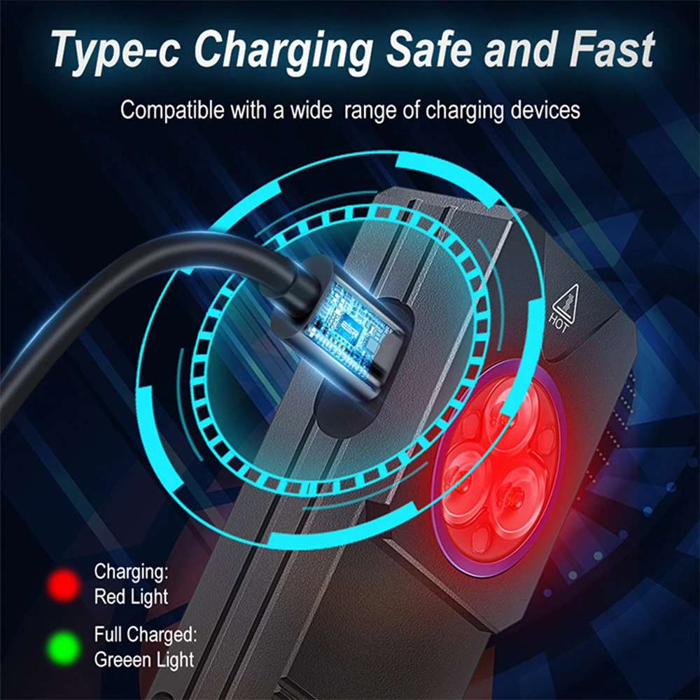 Multifunctional LED Flashlight 365nm UV Detection Torch USB Rechargeable EDC Mini Portable Work Light Outdoor Camping Hiking