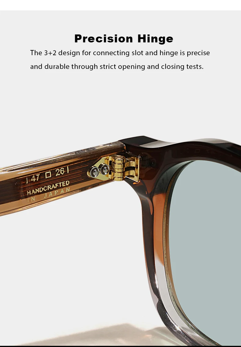 Klassische Acetat-Sonnenbrille für Damen SUNSHADR ZEP Luxusmarke Top-Qualität Designer Handgefertigte UV400 Herren-Sonnenbrille kann graviert werden – Detail 8