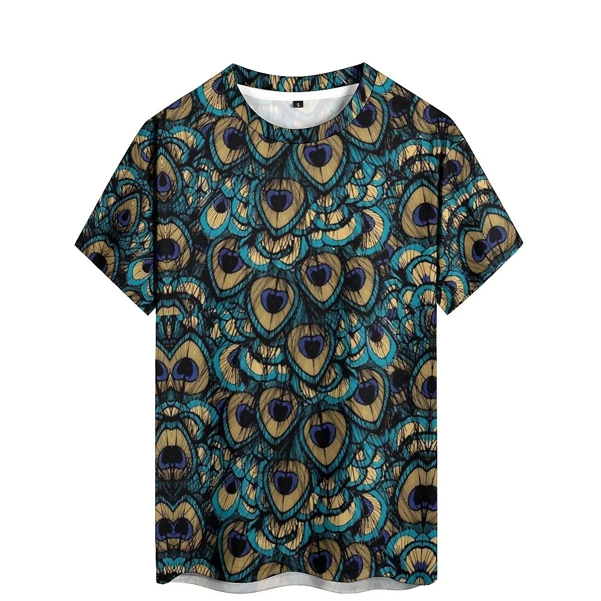 2026 New Men's Color-Block Splatter 3D Printed Short-Sleeve T-Shirt - Couple Outfit, Smooth Fabric