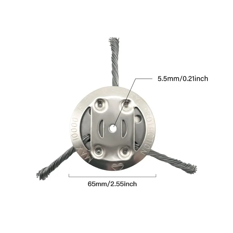 Wire Cutting Heads Rust Prevention Rust Removal Lawn Mower Replacement Parts Patio Sidewalk Lawn Mower Accessories Steel Tool