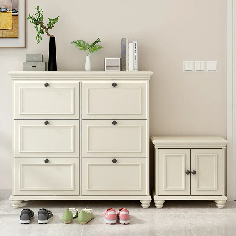 

Expandable Multifunctional Shoe Cabinet Storage Organizer Wooden Narrow Shoe Cabinet Luxury Modern Scarpiera Salvaspazii Home