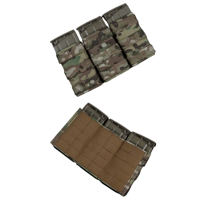 

FAST triple 7.62 magazine bag (high) AK functional bag drainage hole MOLLE tactical combination expansion