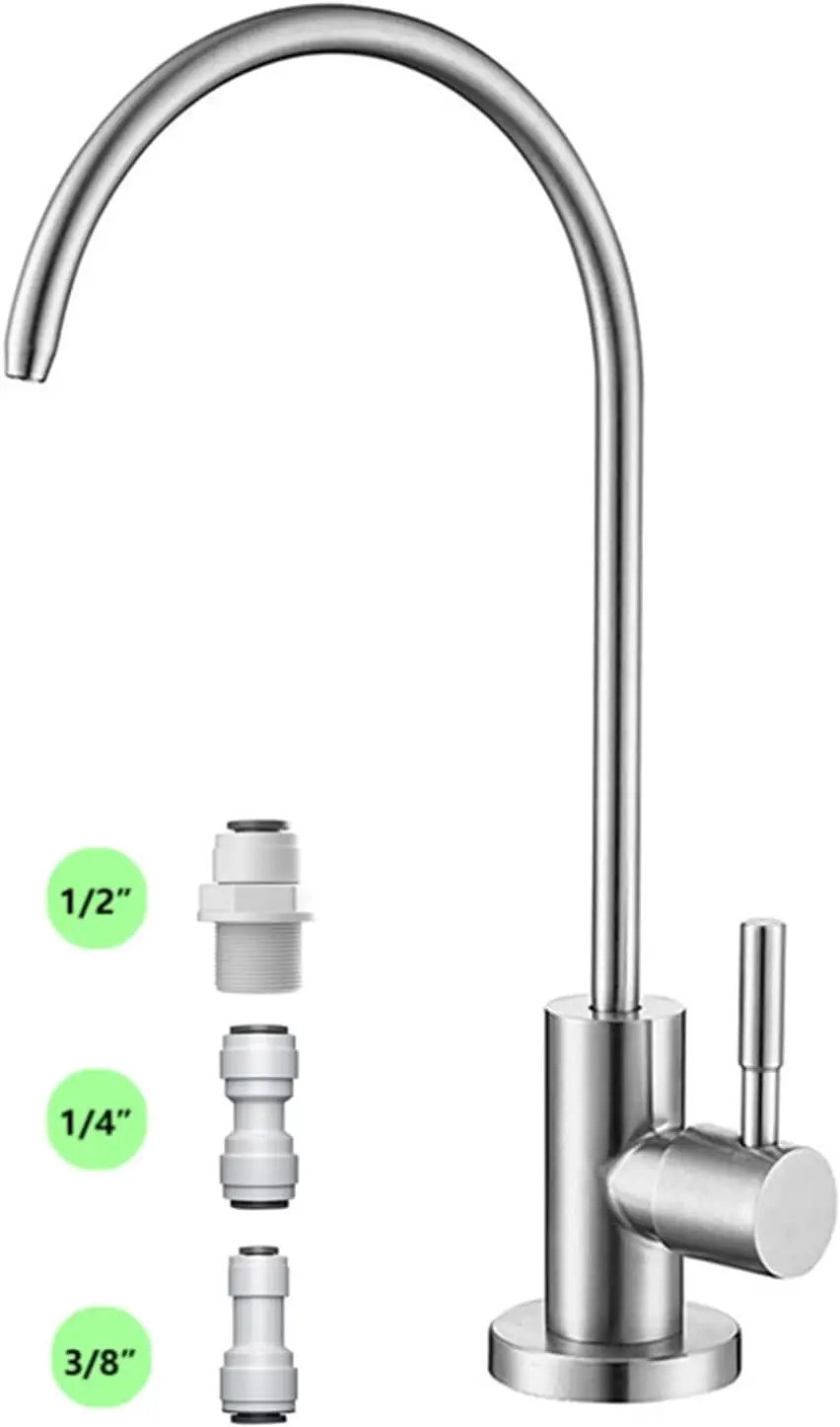 

Кухонный кран из нержавеющей стали для обратного осмоса, безсвинцовый фильтр для воды с удлиненной трубкой