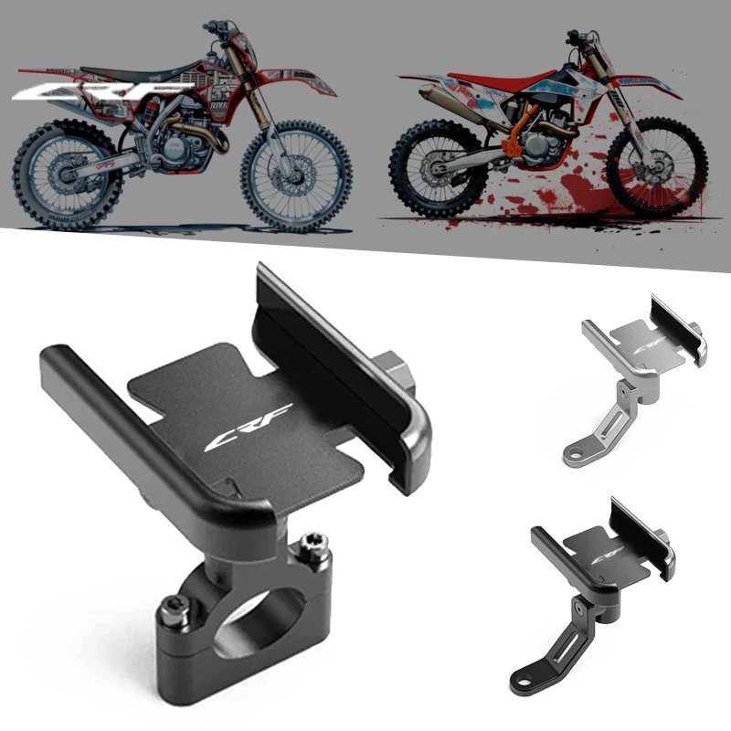 Suporte do telefone móvel da motocicleta, espelho do navegador GPS, guidão para HONDA CRF300L CRF250L CRF 230 450L CRF250F 250 450 R/X 300L