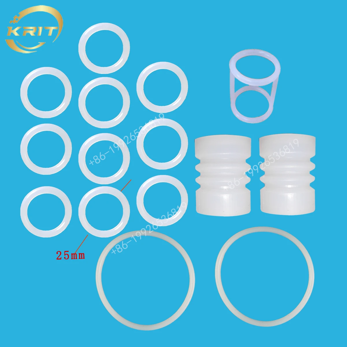 Outer Diameter 25mm Sealing Rings Kit With Small Big And I-Shaped Gasket Pay Attention To Product Size