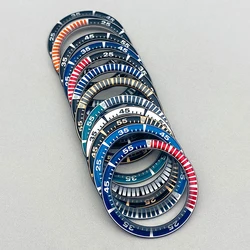 41mm Resin Metal Watch Bezel Insert Ring Inner Diameter 32mm Fits Seiko Prospex Series New Samurai Men's Watch Case Repair Parts