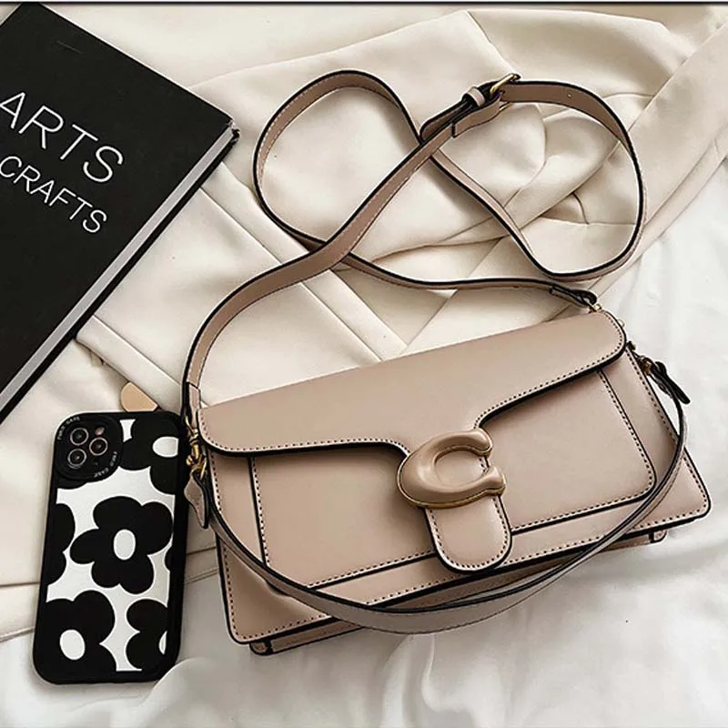 حقيبة يد نسائية فاخرة بسلسلة من جلد البولي يوريثان للفتيات حقيبة كتف ساعي البريد حقيبة سفر خفيفة الوزن حقيبة مربعة بشرابة #6