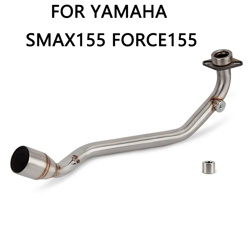 

51mm Motorcycle System Exhaust Stainless Front Link Header Pipe Interface Tube For Yamaha SMAX Force 155 Smax155 Force155