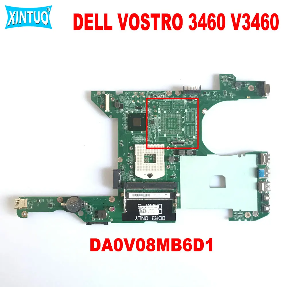 

0JK5GY JK5GY DA0V08MB6D1 motherboard for DELL VOSTRO 3460 V3460 laptop motherboard UMA DDR3 100% tested working