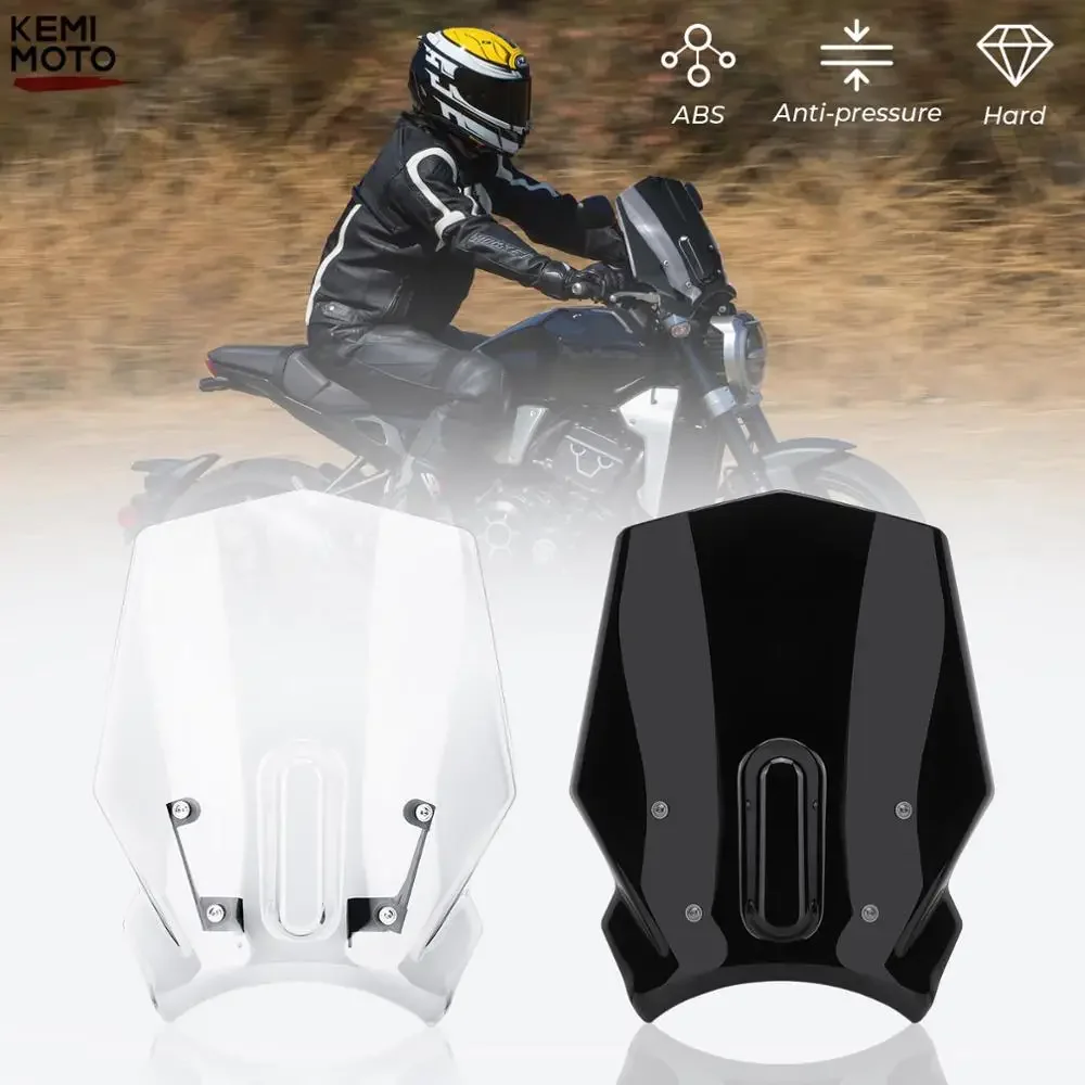 

Motorcycle Windscreen Windshield For Honda CB650R CB300R CB 650R 300R CB 2019 2020 Wind Screen Shield With Holder Bracket