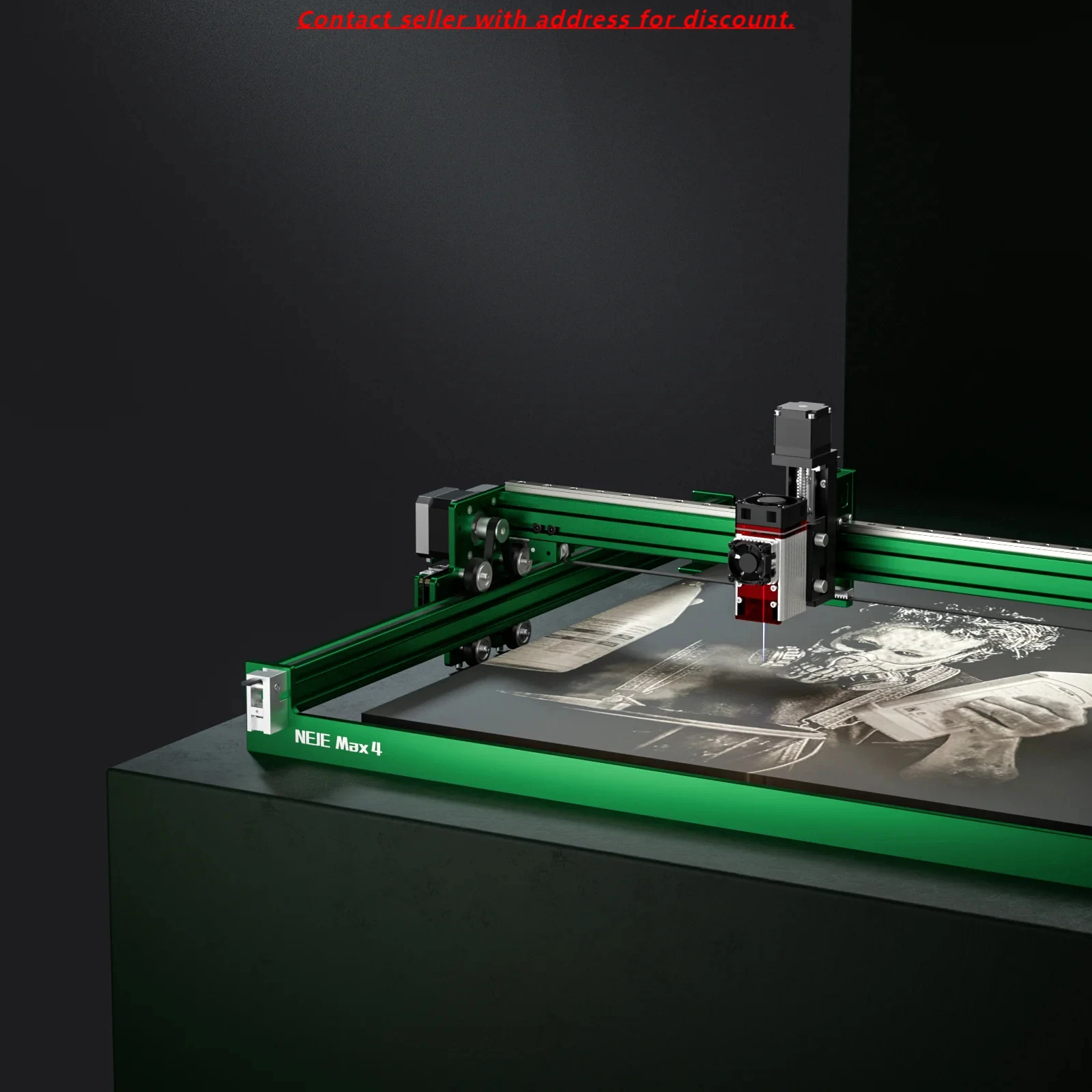 

New NEJE Max 4 A40640 80W Engraving Cutting Machine 4 Axis Industrial Laser Engraving Machine Marking Machine Plotter
