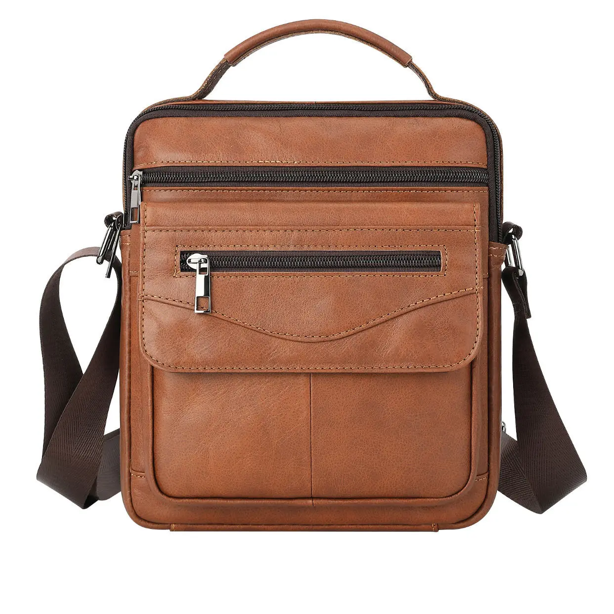 

Genuine leather Men's crossbody Bag bag First layer cowhide Shoulder bag high quality men daily casual commuter bag