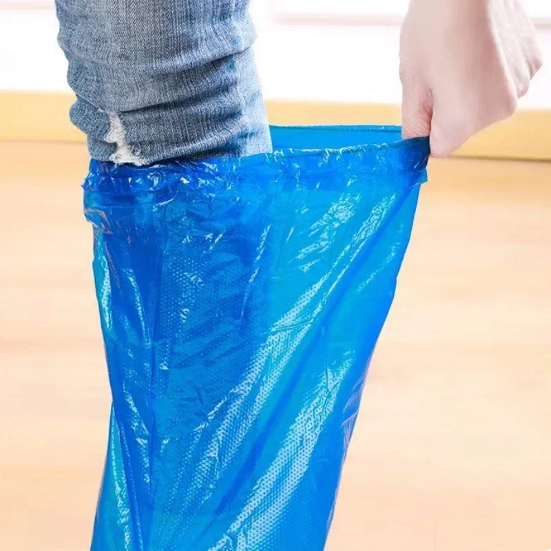 1/3/5Pairs Disposable shoe boots rain waterproof shoes cover men Ms. plastics Thickened Wear-resistant Isolation Foot Cover