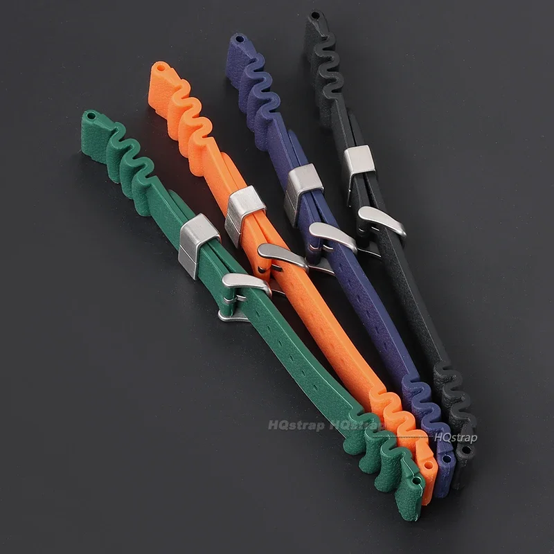 Silicone Strap for Seiko 20mm 22mm Watchband Sports Strap Men Women Waterproof Diving Silicone Bracelet Ring Pin Buckle Belt