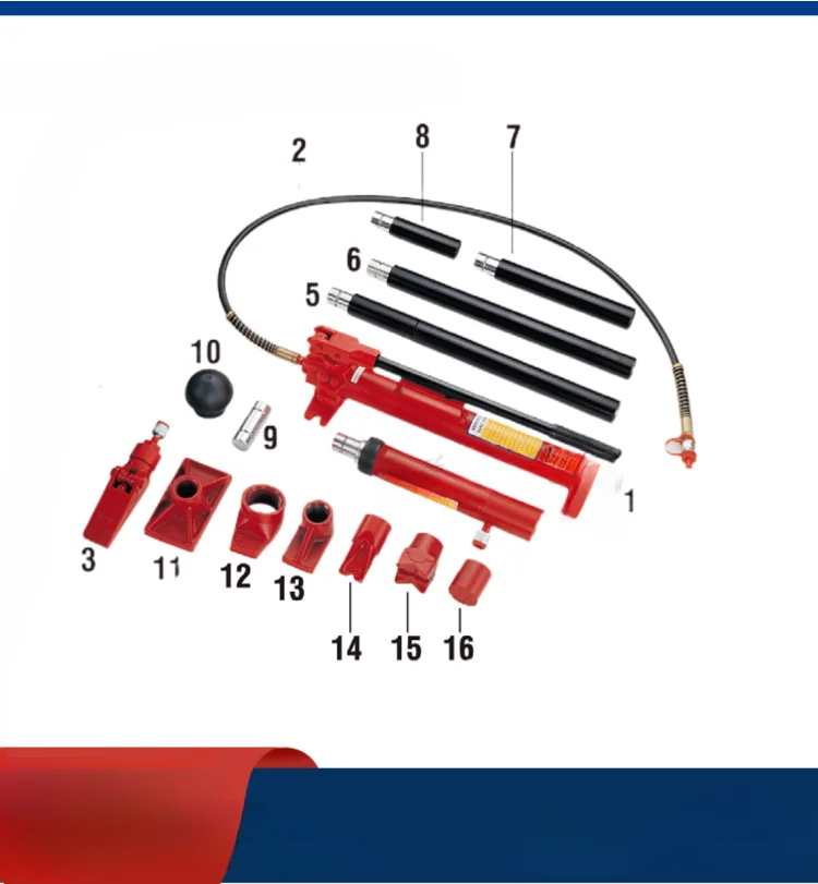 

Taiwan Hydraulic Sheet Metal Shaping Tool Set 10T Separate Jack Car Sag Shaping Drawing Corrector