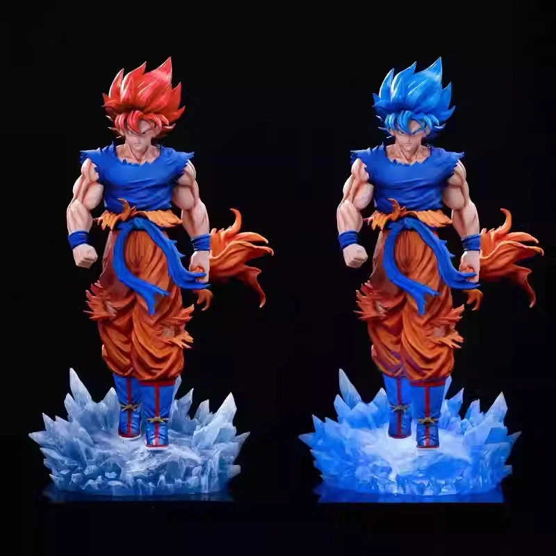 

Dragon Ball 33 см Super Saiyan Blue Goku JT версия Фигурка GK Статуя в штучной упаковке с двойными головками Аниме Мальчик Коллекционная игрушка в подарок