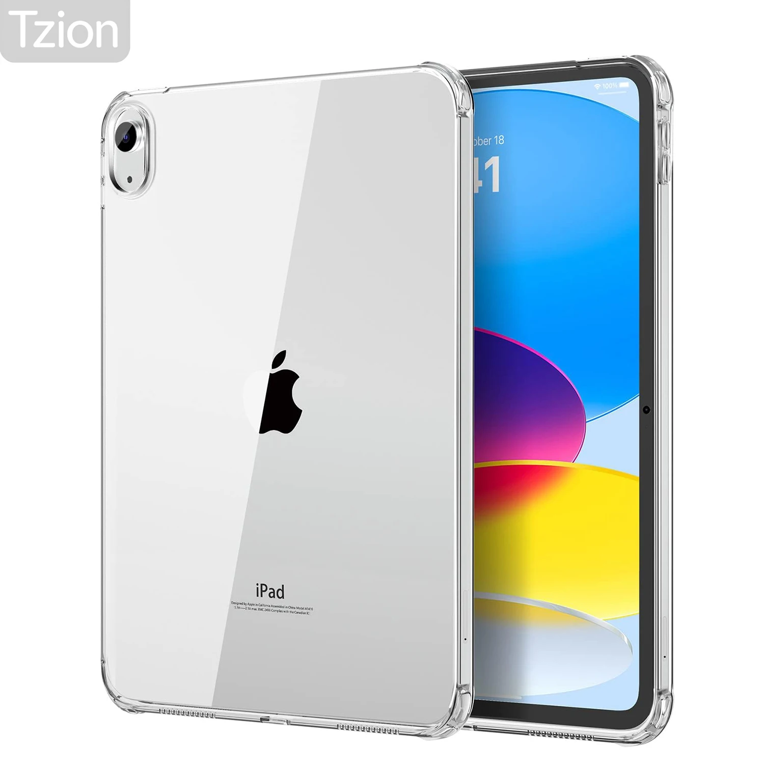 Tablet Case For iPad 7.9 8.3 9.7 10.2 10.9 11 12.9 13 A16 M2 M3 M4 M5 8th 9th 10th 11th Generation Transparent Soft Silicone