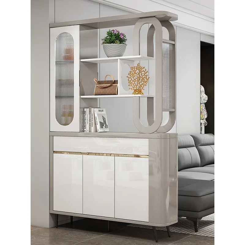 

Entrance living room partition cabinet, light luxury wine cabinet screen, modern and simple integrated shoe cabinet