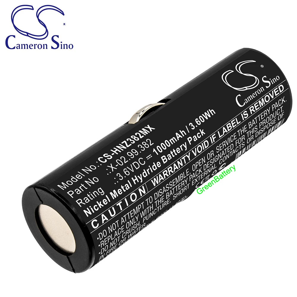 850mA/1000mAh Battery for Heine Beta Handles Ophthalmoscope Beta 200 200s Short F.O.Laryngoscope Handle for Heine Beta Handles